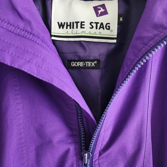 Vintage White Stag Ski Wear Deep Purple Lightweight Jacket Size Med - Picture 3 of 9